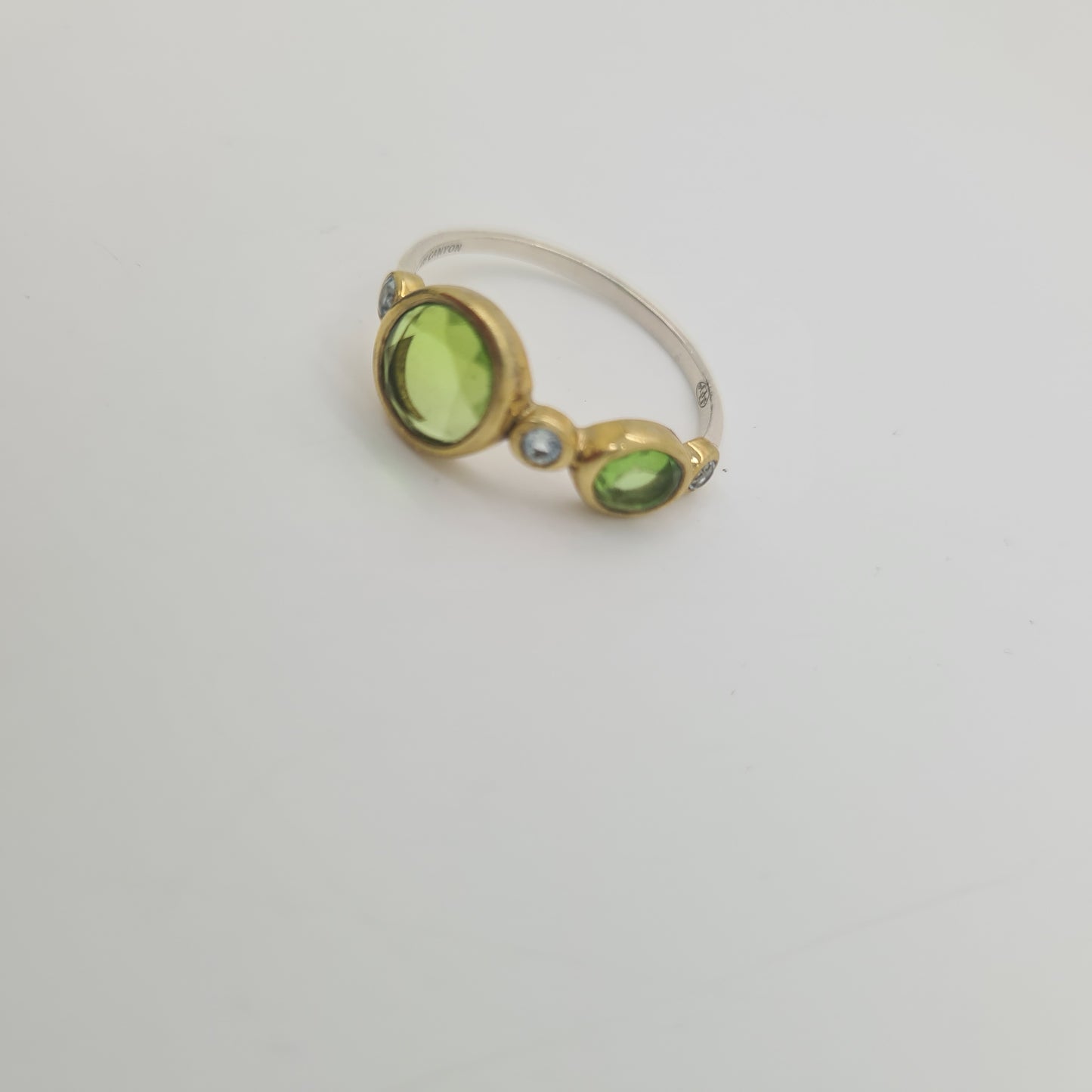 Green Amethyst Stone Ring