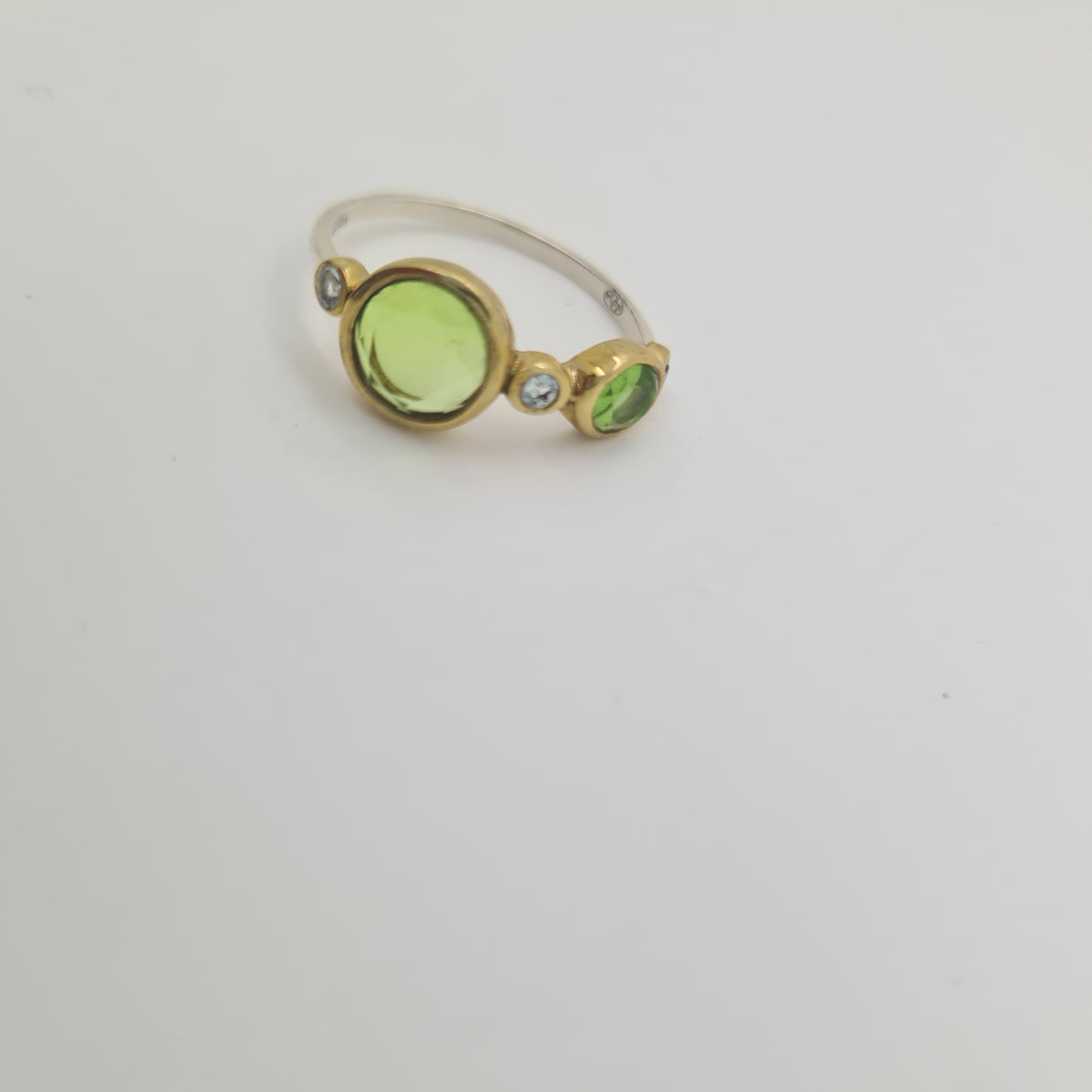 Green Amethyst Stone Ring