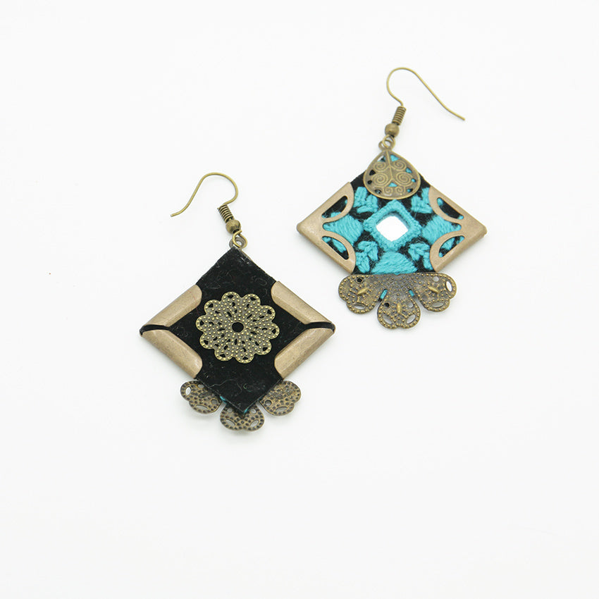 Persian Embroidered Earrings
