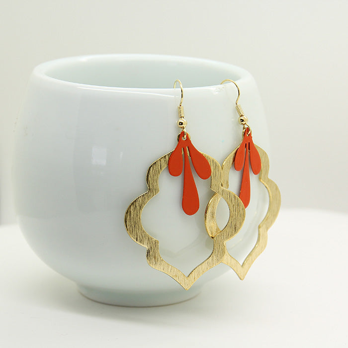 Orange Glow Earrings