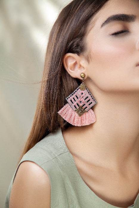 Persian Embroidered  Earrings