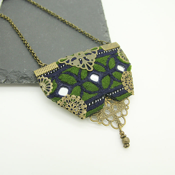 Momtaz Embroidered Necklace