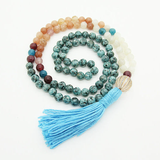 Moon, Sun and Sky Mala Necklace