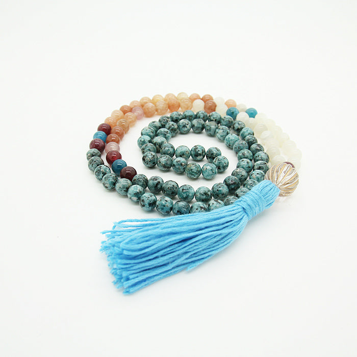 Moon, Sun and Sky Mala Necklace