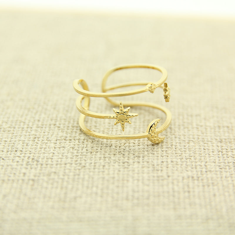 Moon and Stars Ring