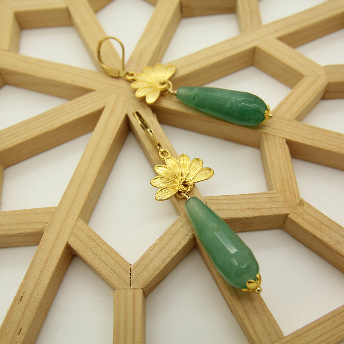 Green stones Earrings