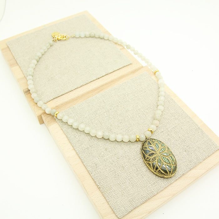 Labradorite and Jade Stones