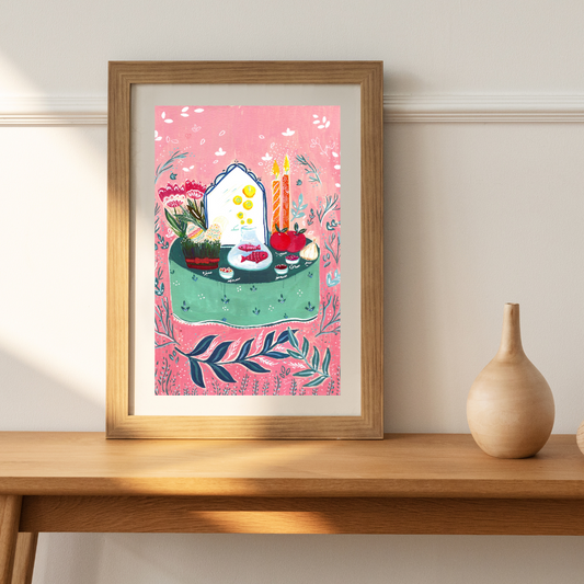 Norooz Illustration,  Norooz Wall art, Norooz Print