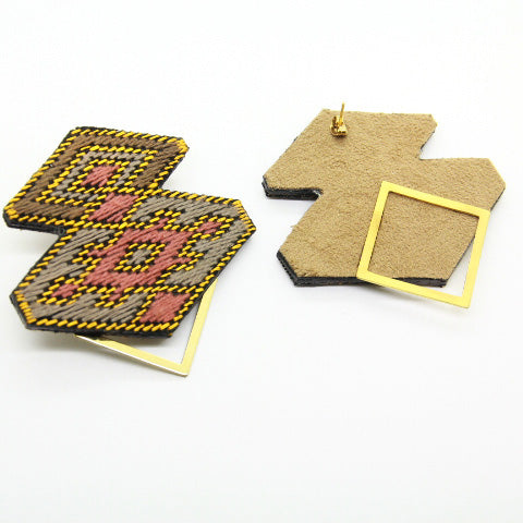 Persian Mumtaz Embroidered Earrings