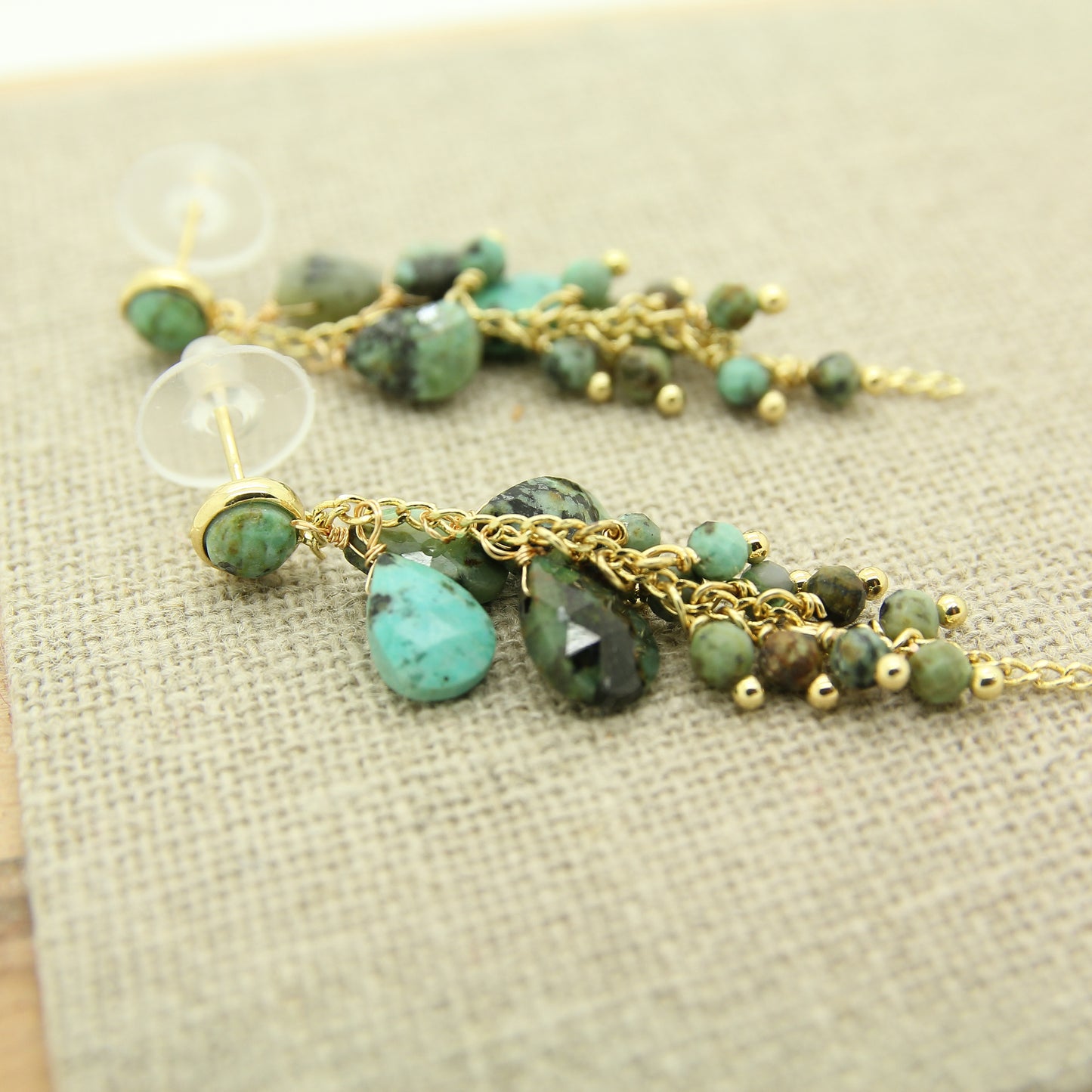 Tourquoise African earrings