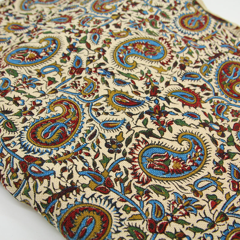 Handmade Tablecloth, Blue Motifs Ghalamkar 100x150 cm