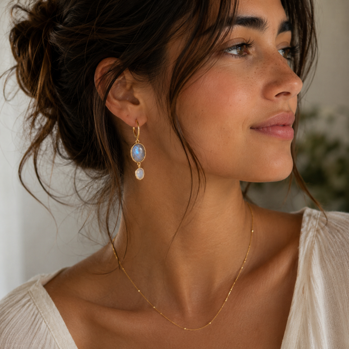 Persian Natural stones Earrings - Yalda Concept Store Persan