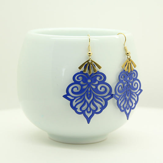 Statement Blue Earrings