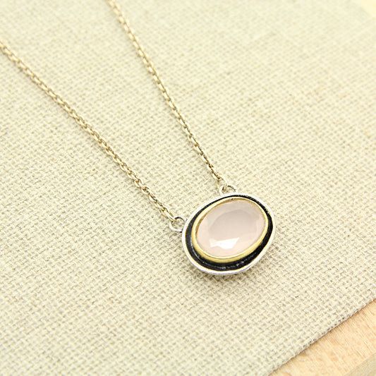 Pink Quartz necklace