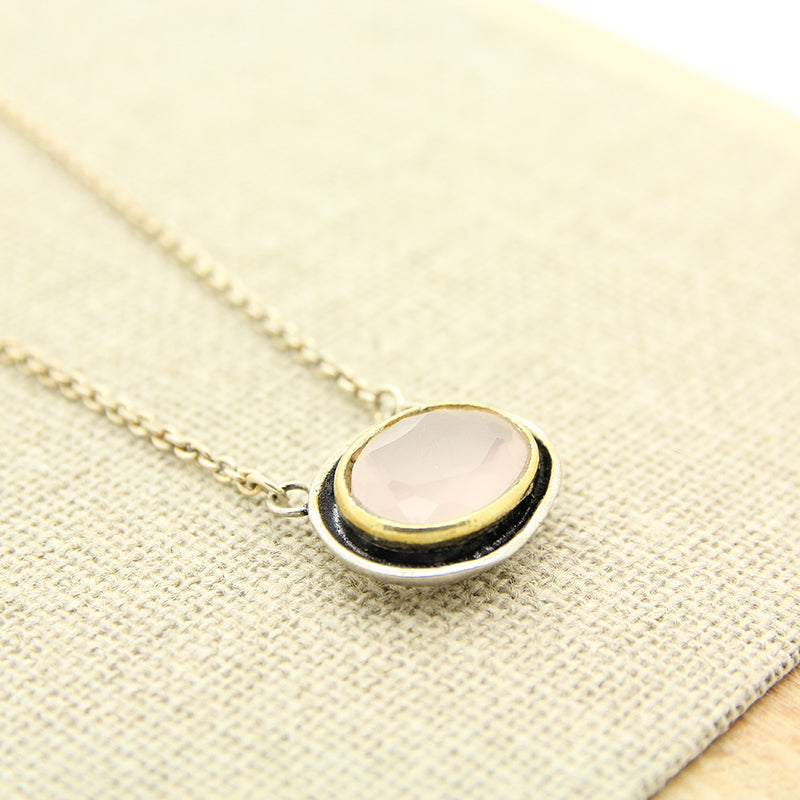 Pink Quartz necklace