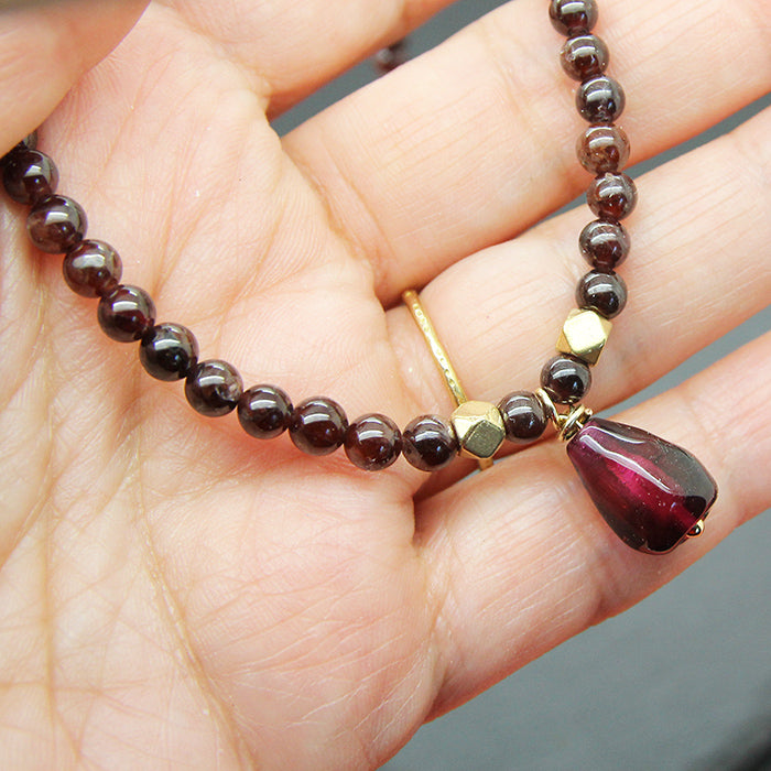 Garnet Delight Pomegranate Necklace