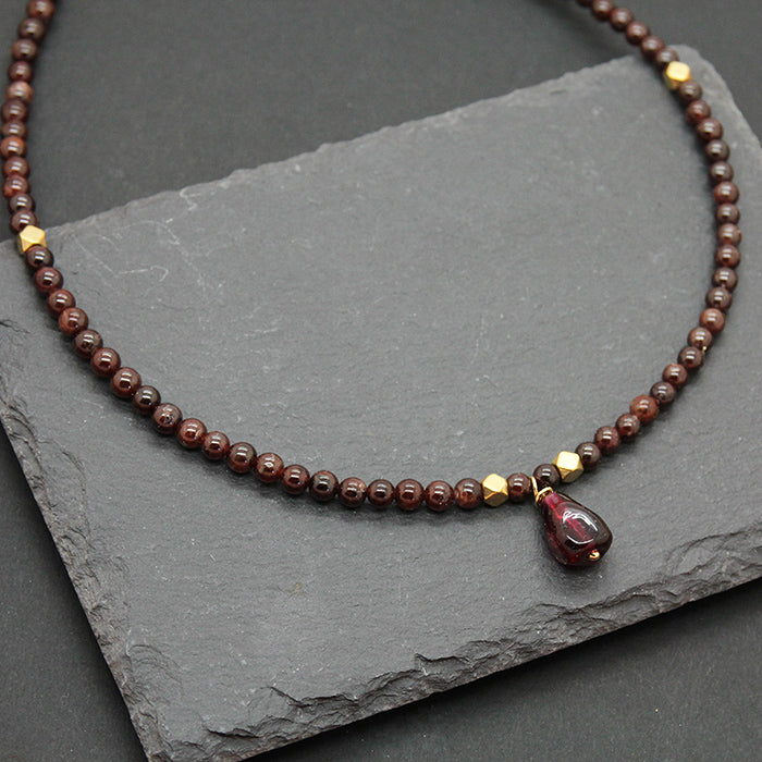 Garnet Delight Pomegranate Necklace