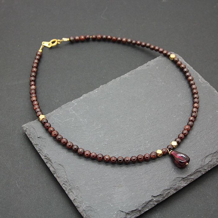 Garnet Delight Pomegranate Necklace