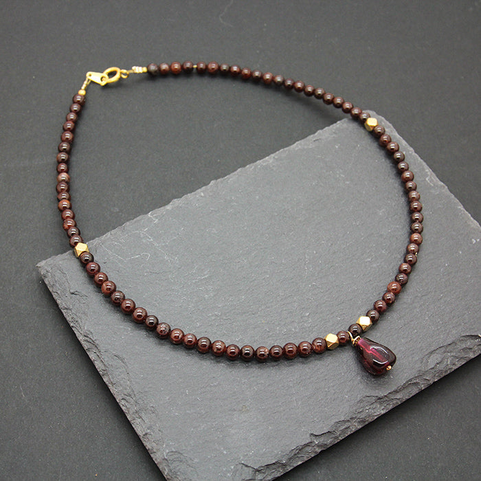 Garnet Delight Pomegranate Necklace