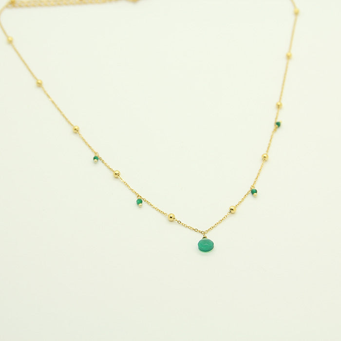 Essence Green Stone Necklace