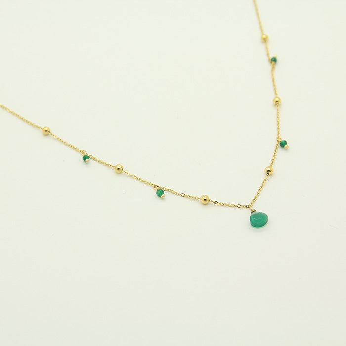 Essence Green Stone Necklace