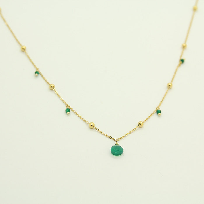 Essence Green Stone Necklace