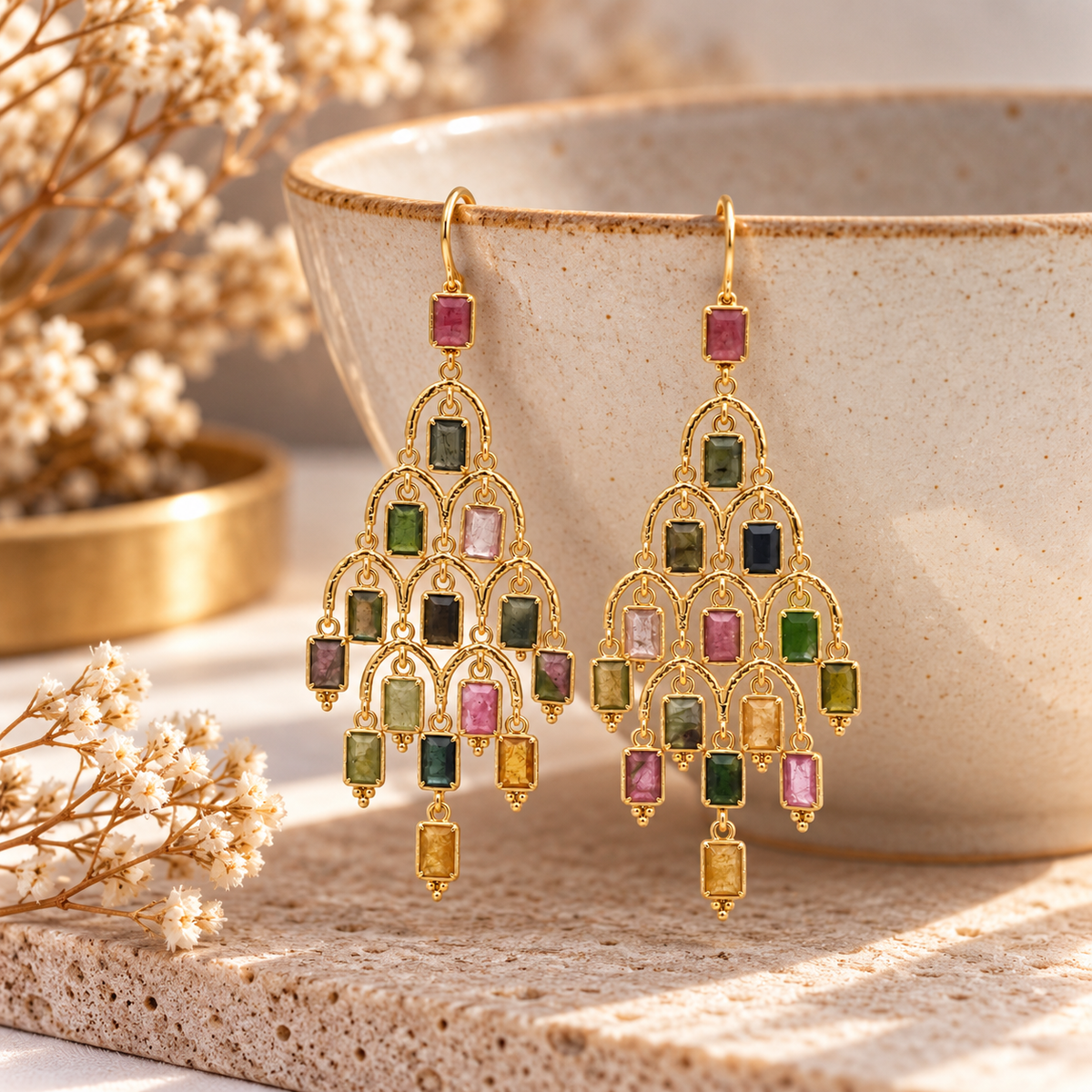 Persian Natural stones Earrings