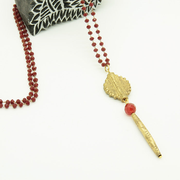 Ethnic Necklace agate