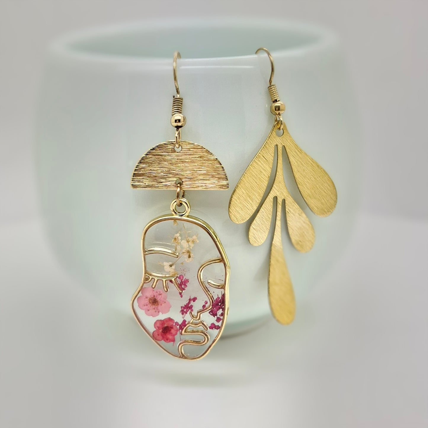 Flower Face Earrings