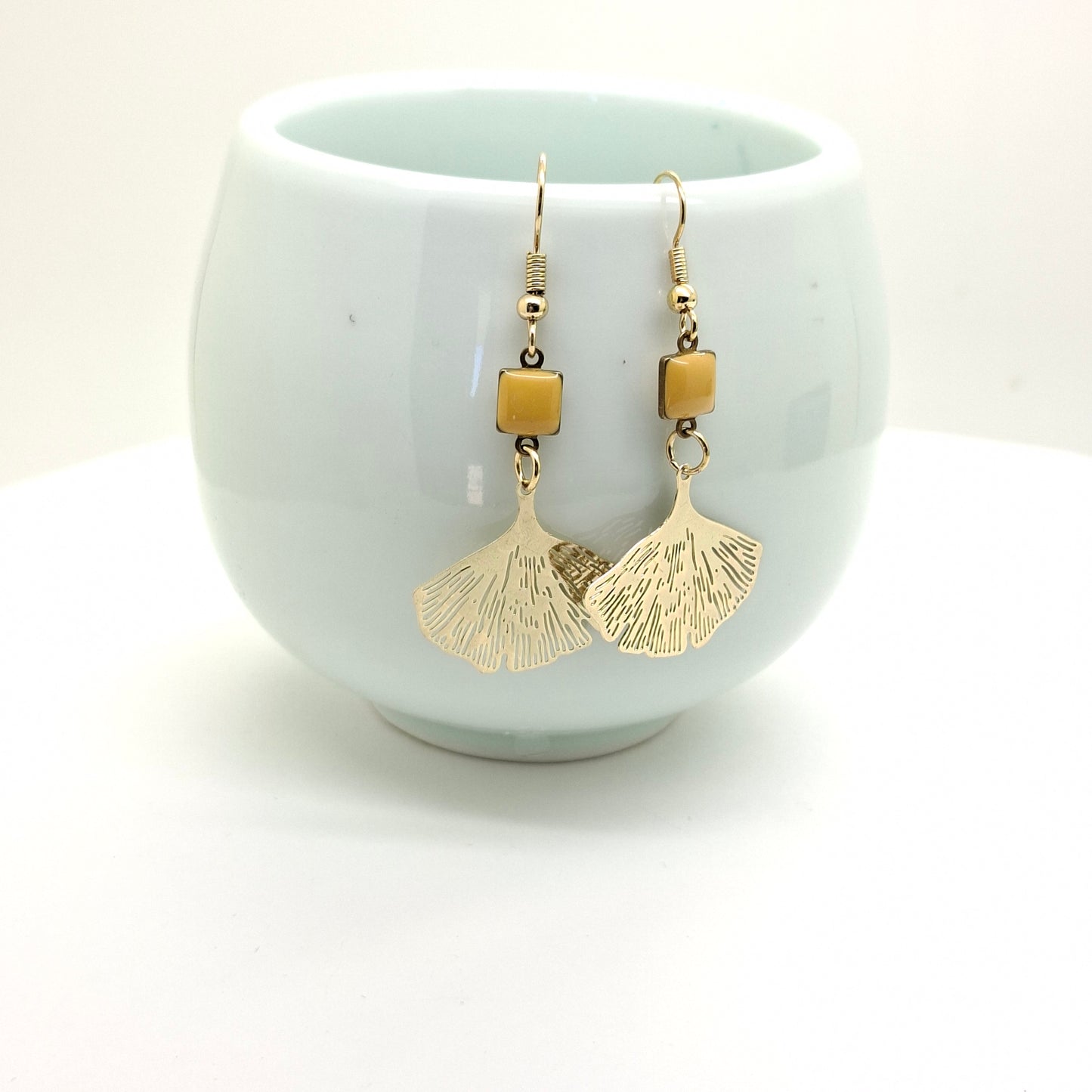 Ginkgo earrings