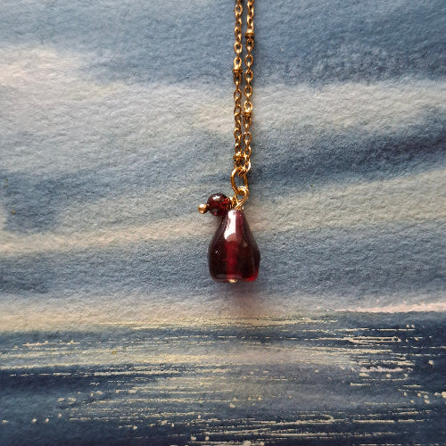 Pomegranate and Garnet Necklace