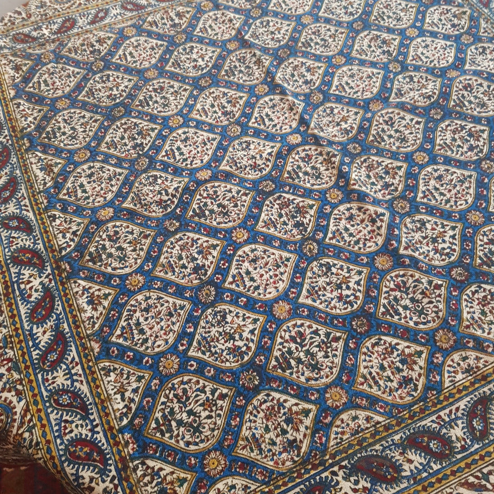 Blue "Ghalamkar" Tablecloth