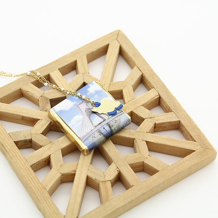 Persian Map Necklace small