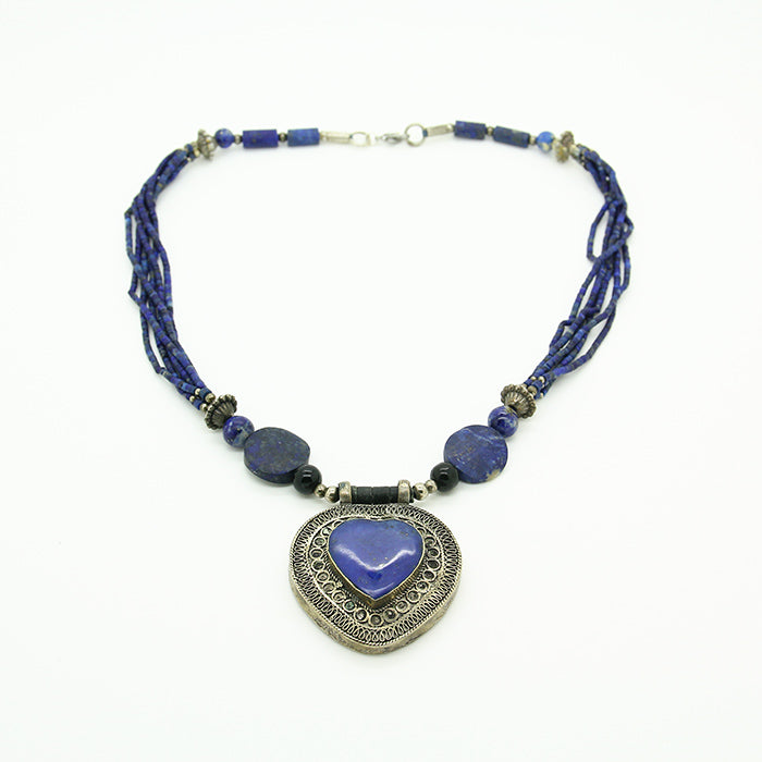 Lapis Lazuli, Afghan Vintage Necklace