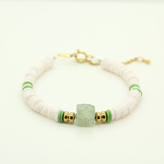 White Prehnite Bracelet