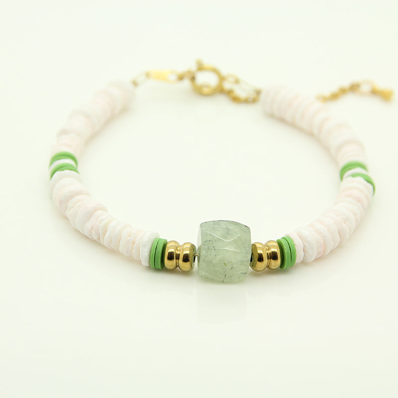 White Prehnite Bracelet