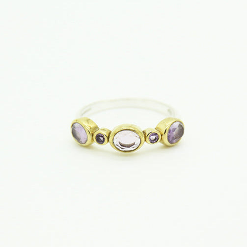 Amethyste Silver Ring