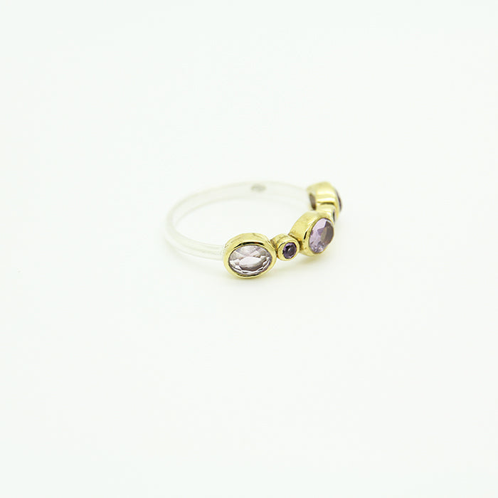 Amethyste Silver Ring