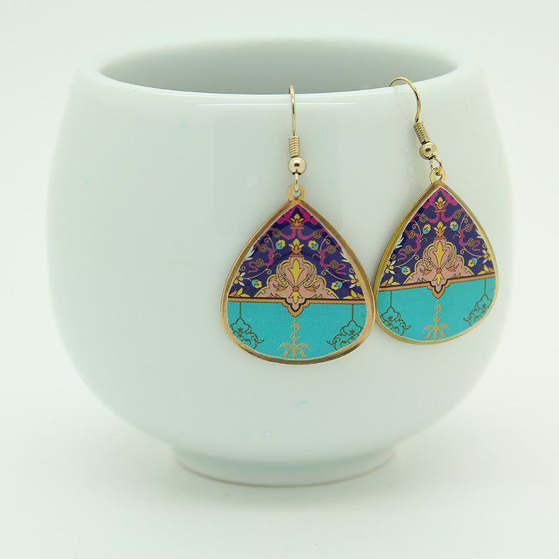 Persian Motifs Earrings, Yazd