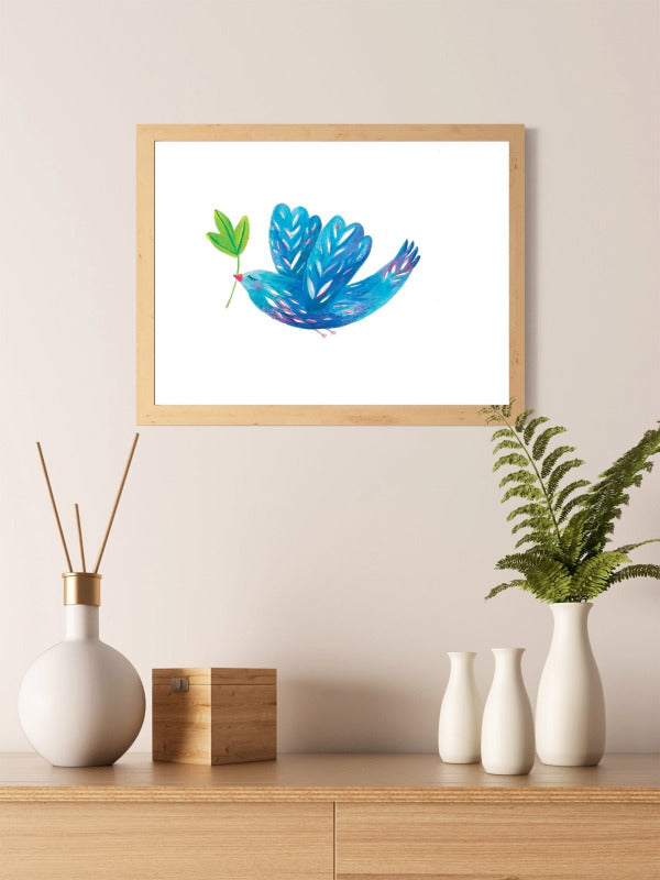 Blue Bird, Illustration by Roshanak Ostad - Yalda Concept Store Persan
