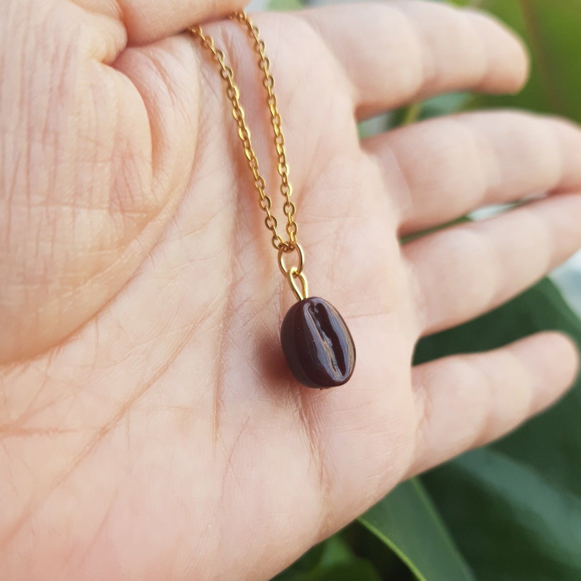 Coffee Necklace, Glass - Yalda Concept Store Persan