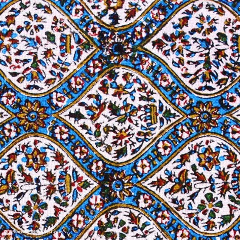 Blue "Ghalamkar" Tablecloth