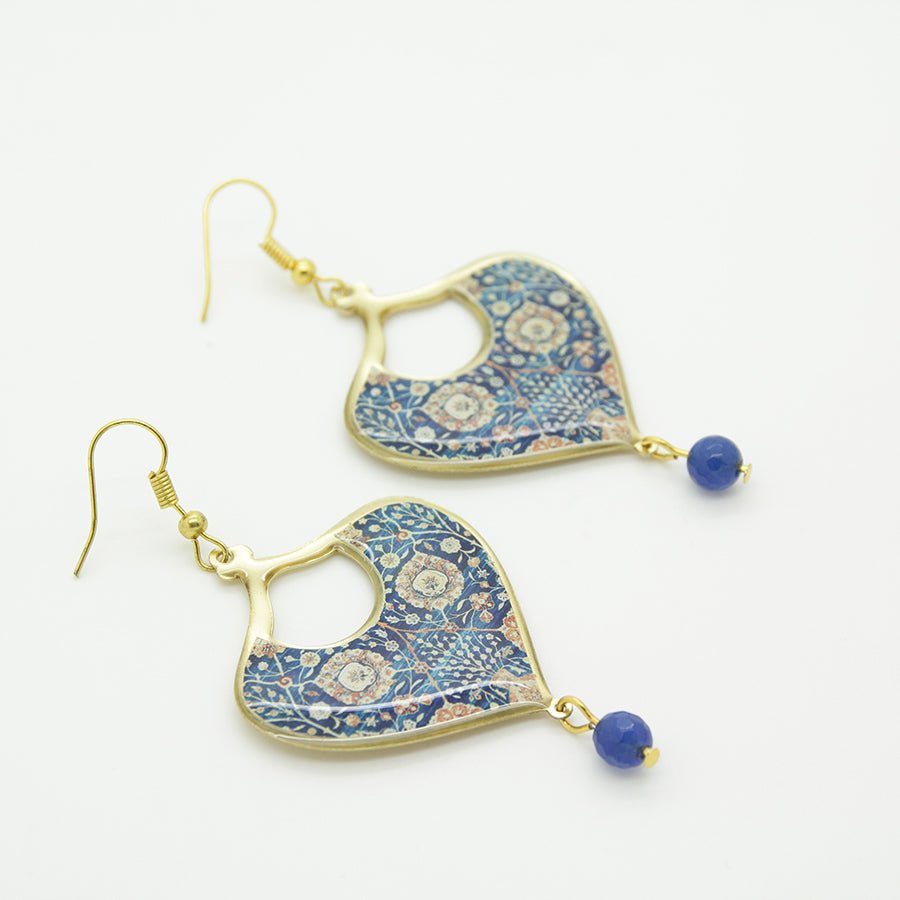 Khatoon Blue Earrings - Yalda Concept Store Persan