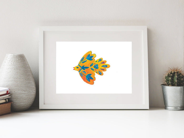 Sun Bird, Illustration by Roshanak Ostad - Yalda Concept Store Persan