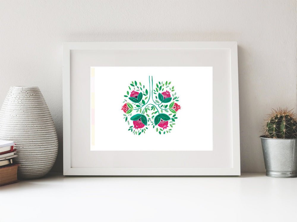 The breath of love , Illustration by Roshanak Ostad - Yalda Concept Store Persan