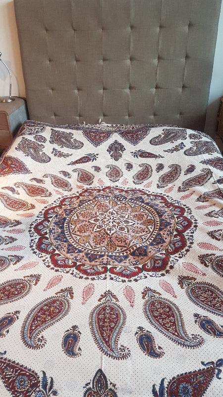 Handmade Tablecloth, Grape pattern Ghalamkar 280x220 cm