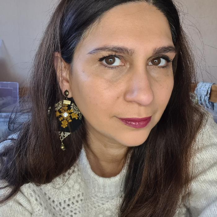 Persian hand embroidery Earrings