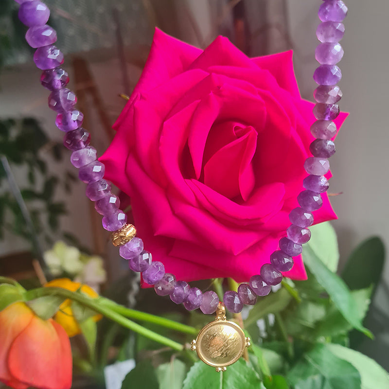 Lavender , Amethyst Necklace