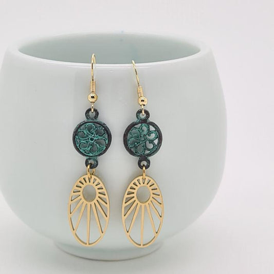 Bohemian Peacock Earrings