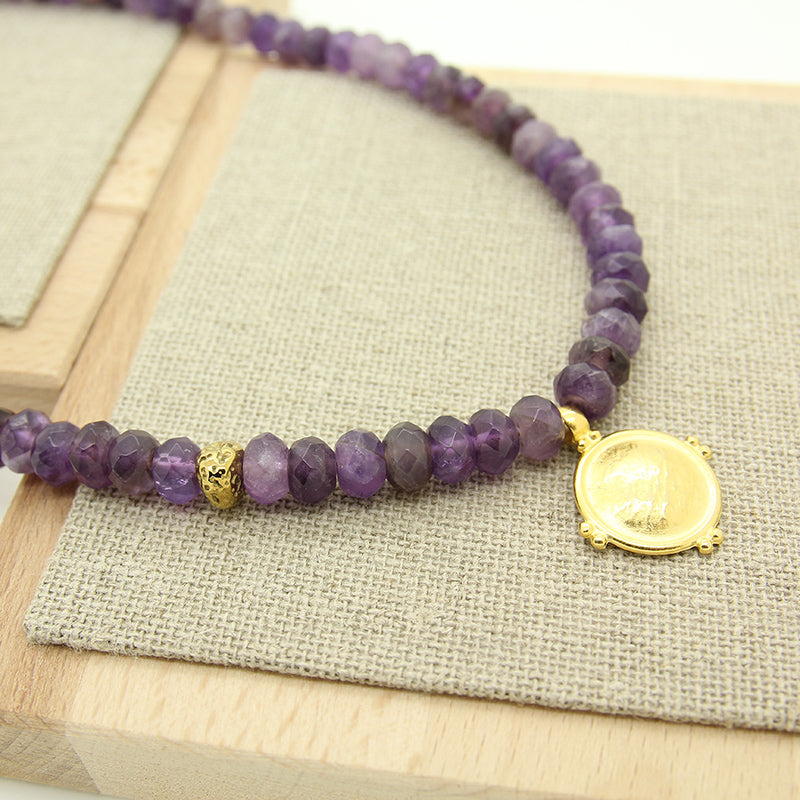 Lavender , Amethyst Necklace